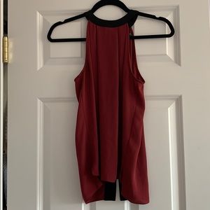 trouvé burgundy blouse